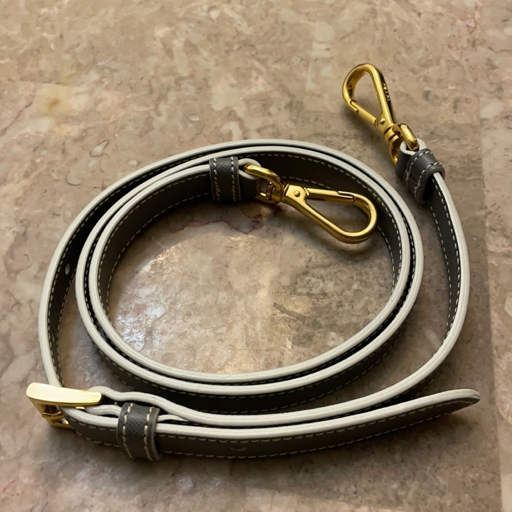 Prada woven leather straps